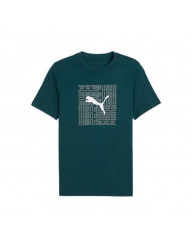 CAMISETA PUMA GRAPHIC BOX VERDE HOMBRE 688031-75