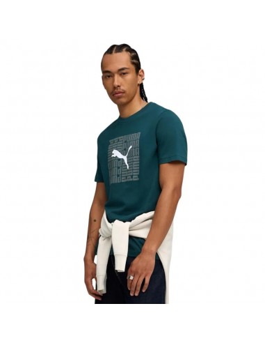 CAMISETA PUMA GRAPHIC BOX VERDE HOMBRE 688031-75