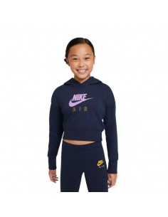 SUDADERA NIKE AZUL SPORTSWEAR LOGO CZ6234-451 2