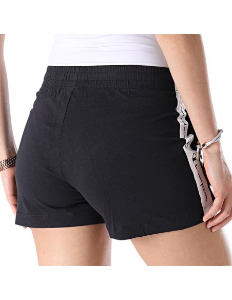 PANTALON CORTO CHAMPION NEGRO Y BLANCO 115056-KK00