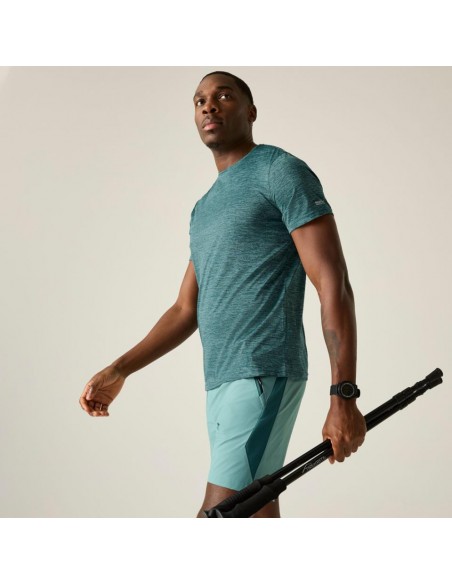 CAMISETA D2B RUNNING FINGA HOMBRE VERDE RMT237-ZLV
