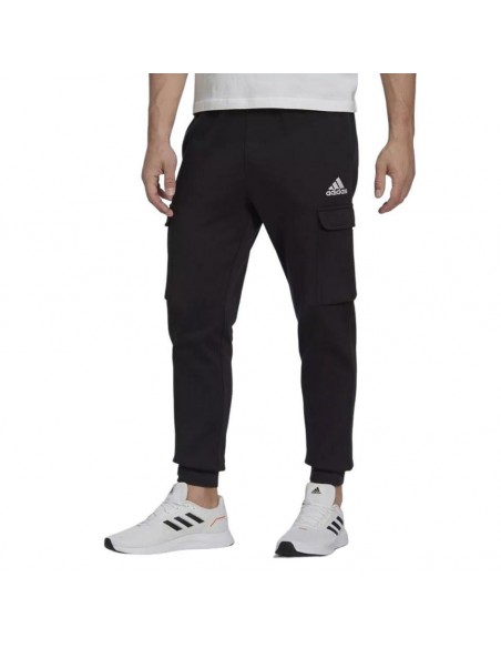 PANTALO H ADIDAS LARGO NEGRO CARGO