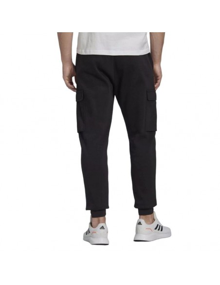 PANTALO H ADIDAS LARGO NEGRO CARGO