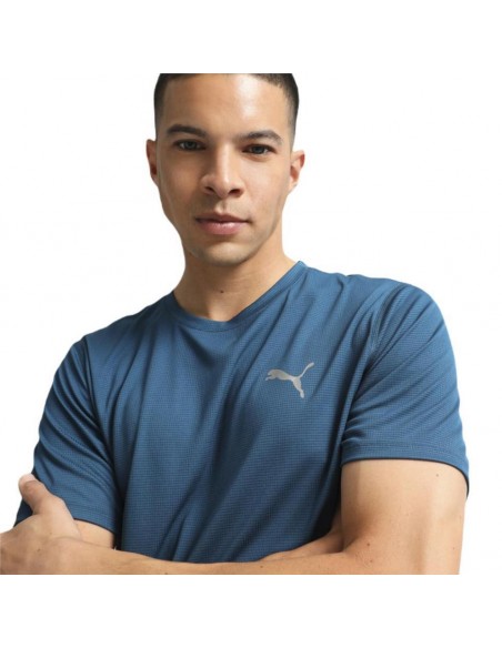 CAMISETA PUMA RUN FAVORITE VELOCIT AZUL 