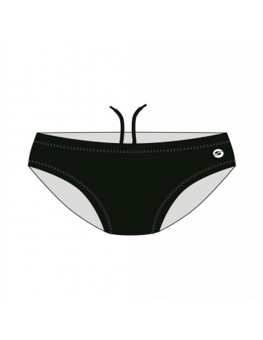 BAÑADOR SLIP HOMBRE RAS NEGRO T10078
