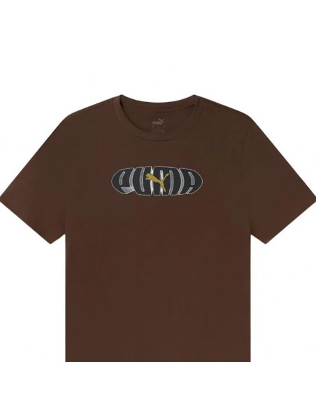 CAMISETA PUMA MANGA CORTA MARRON 686890-65