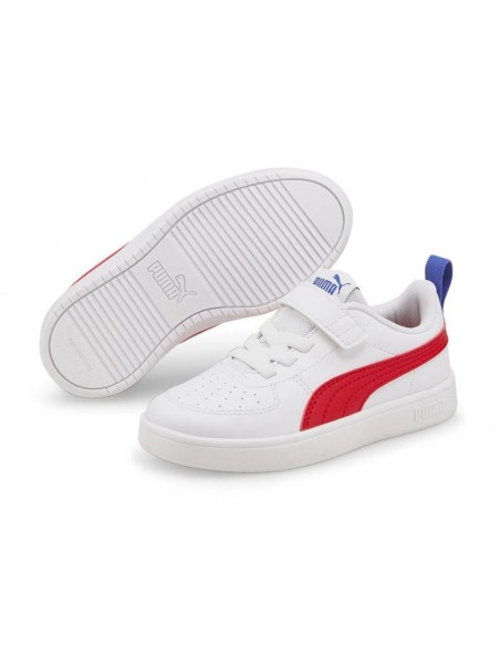 ZAPATILLAS PUMA RICKIE BLANCO ROJO 385836-05